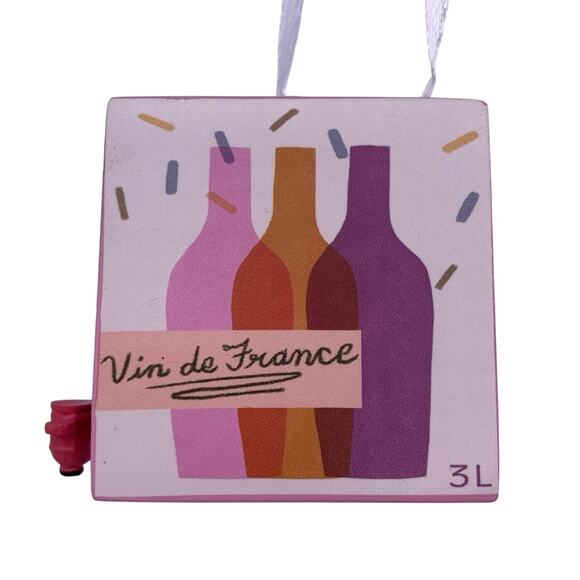 Hallmark Vin de France (1HGO3267) Wine Lover Christmas Valentine Ornament NWT - Picture 5 of 6